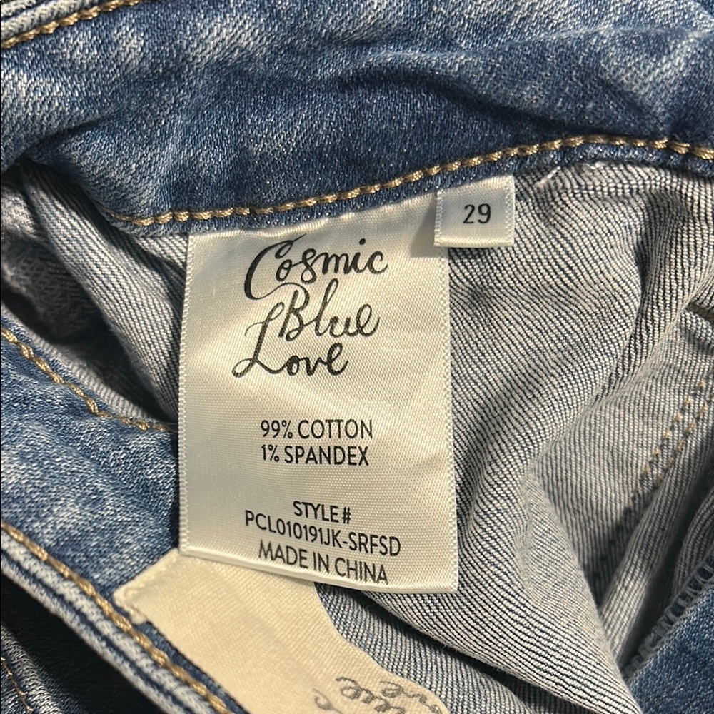 Classic High-Waist Wide-Leg Blue Jeans - Picture 3 of 5